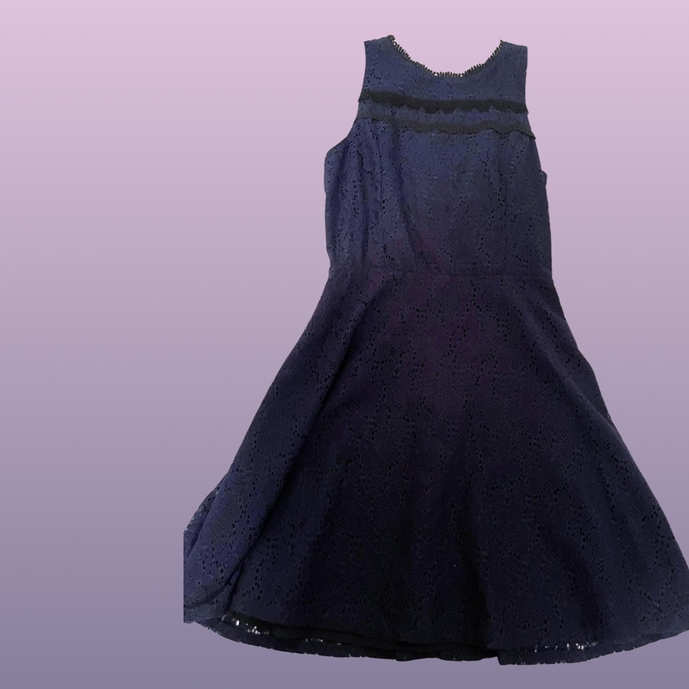 Aqua brand Bloomingdales blue and black dress (with tag)
